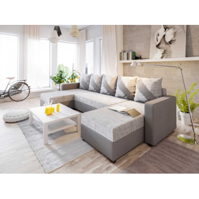 Praktische U-Form Couchgarnitur ANNIE 2 – grau