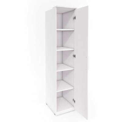 Eintüriger Schrank OLIKA – Breite 45 cm, weiß