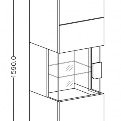 Hängeschrank COLORADO – weiß