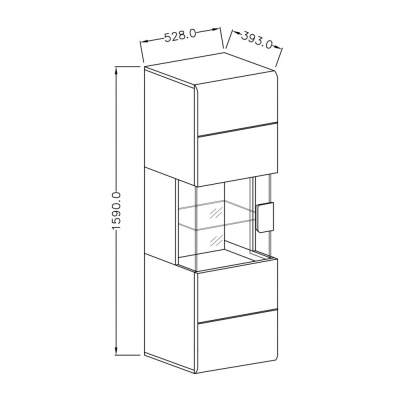 Hängeschrank COLORADO – weiß