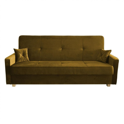 Elegantes Retro-Sofa MARTHA – gelb