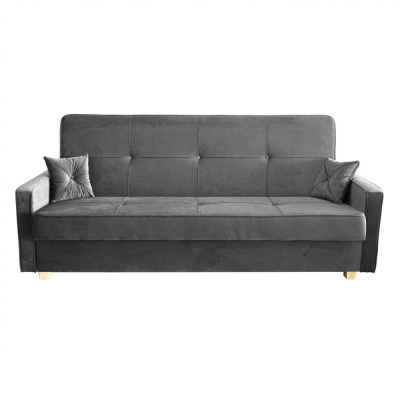 Elegantes Retro-Sofa MARTHA – grau