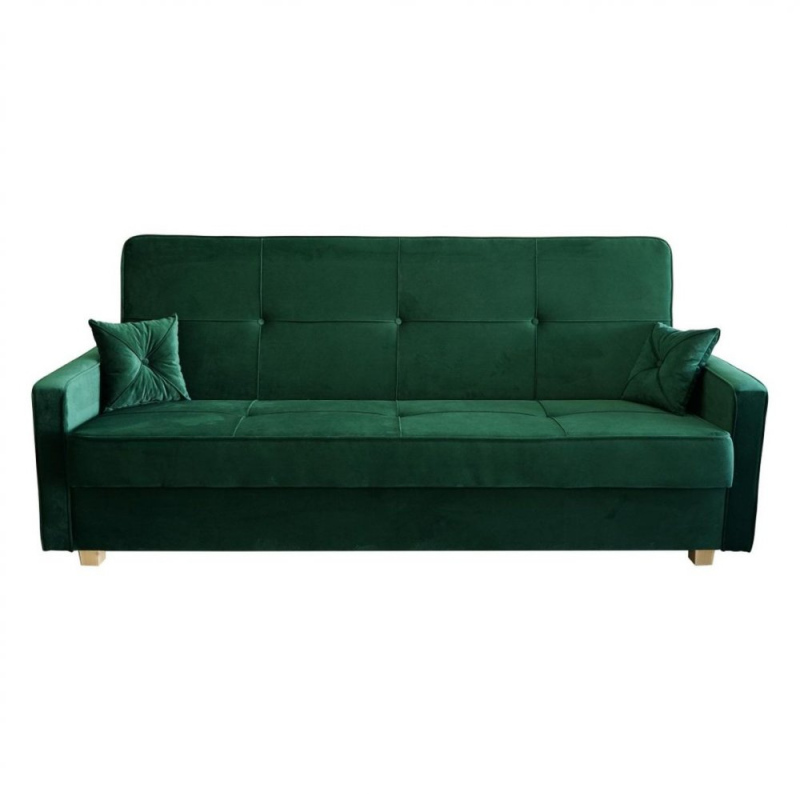 Elegantes Retro-Sofa MARTHA – grün