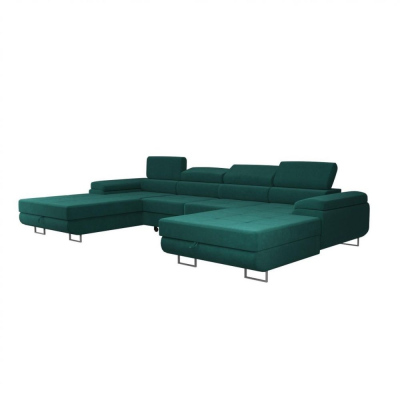 Moderne U-förmige Couchgarnitur ANDREA – grün