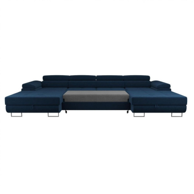 Moderne U-förmige Couchgarnitur ANDREA – blau