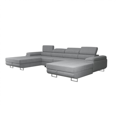 Moderne U-förmige Couchgarnitur ANDREA – grau