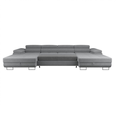 Moderne U-förmige Couchgarnitur ANDREA – grau