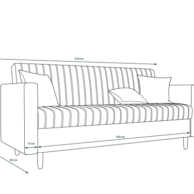 Schlafsofa MOHINI – Grau