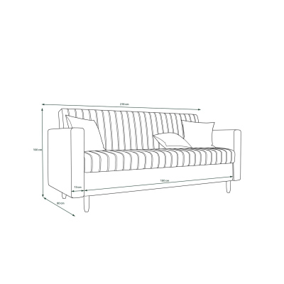 Schlafsofa MOHINI – Grau