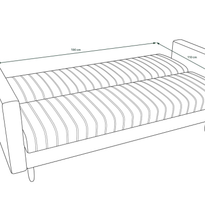 Schlafsofa MOHINI – Grau