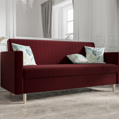 Schlafsofa MOHINI – Bordeauxrot