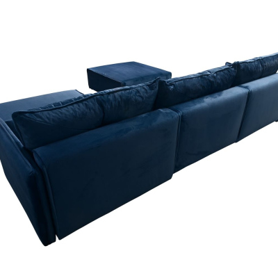 Ecksofa mit Hocker LUIZA 2 – Braun 1