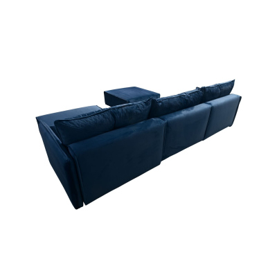 Ecksofa mit Hocker LUIZA 2 – Braun 1