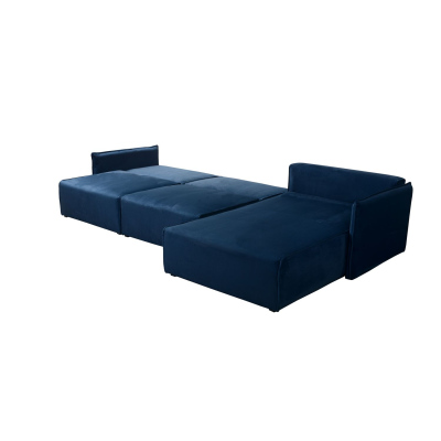 Ecksofa mit Hocker LUIZA 2 – Braun 1