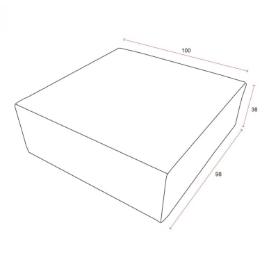 Ecksofa mit Hocker LUIZA 2 – Türkis