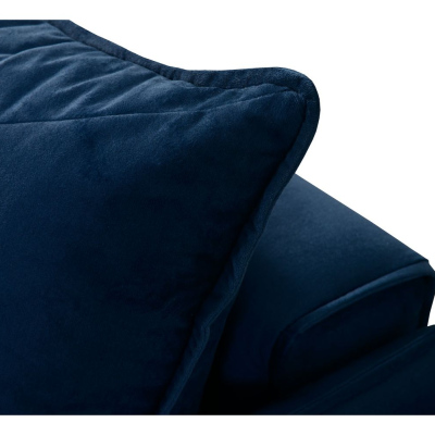 Ecksofa mit Hocker LUIZA 2 – Blau