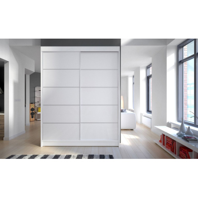 Kleiderschrank CHANNA 4 – Breite 150 cm, weiß