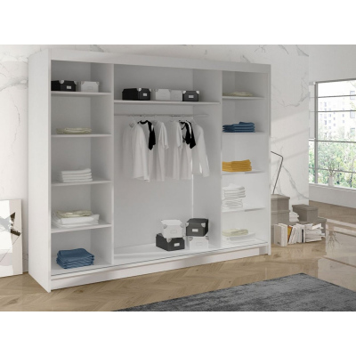 Kleiderschrank DANIELLA 1 – Breite 200 cm, weiß