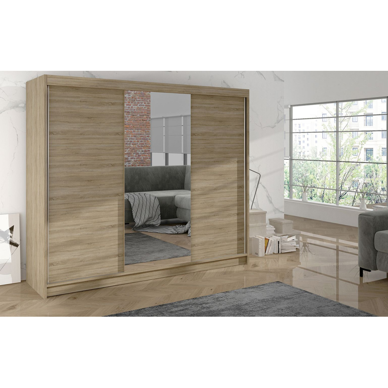 Kleiderschrank DANIELLA 1 – Breite 200 cm, Eiche sonoma