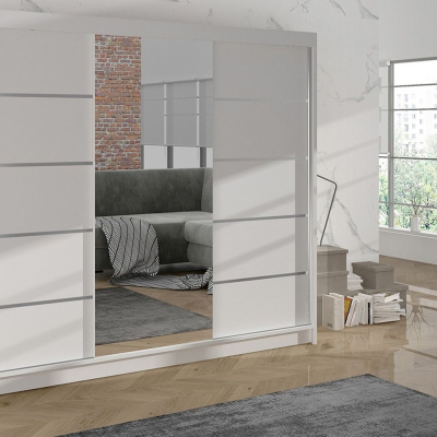 Kleiderschrank DANIELLA 4 – Breite 200 cm, weiß