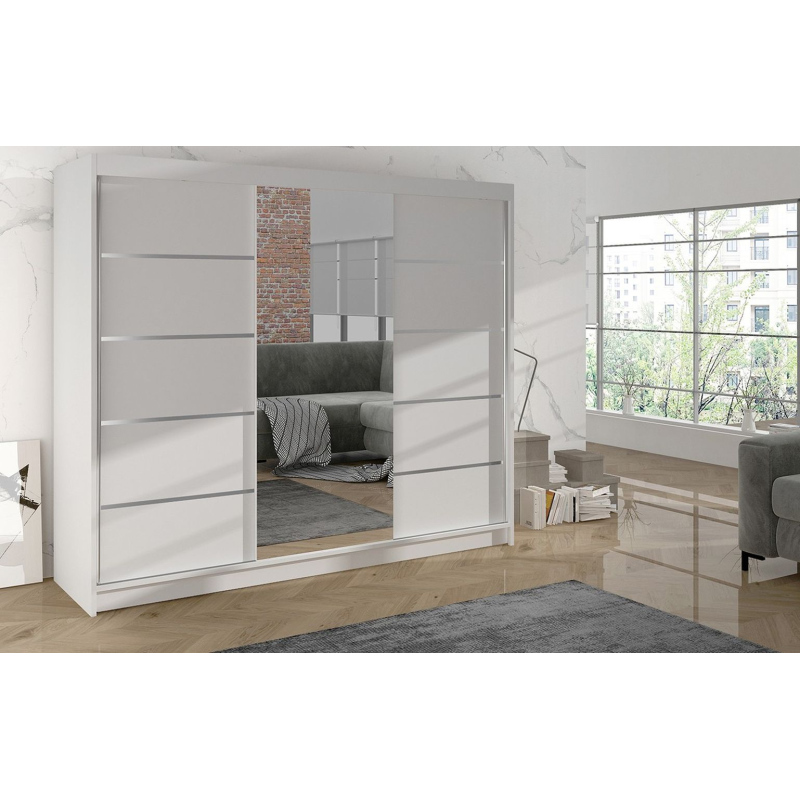 Kleiderschrank DANIELLA 4 – Breite 200 cm, weiß