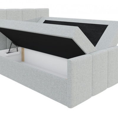 Bett mit Matratze und Lattenrost LOLA – 160x200, lachsrosa + KOSTENLOSER Topper