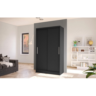 Moderner Kleiderschrank BRUNO 1 – Breite 100 cm, schwarz