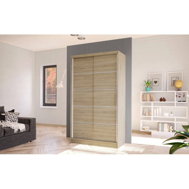 Eleganter Kleiderschrank ARINI 4 – Breite 100 cm, Sonoma-Eiche