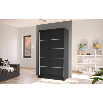 Eleganter Kleiderschrank ARINI 4 – Breite 100 cm, schwarz