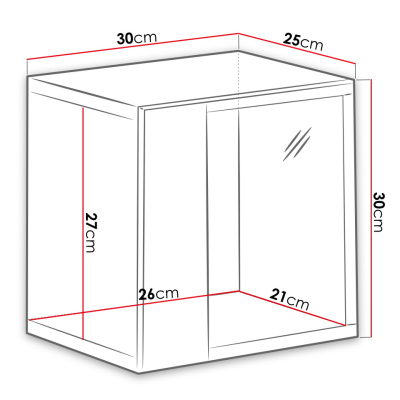 Verglaste Vitrine für die Wand RIONATA 10 – graphit