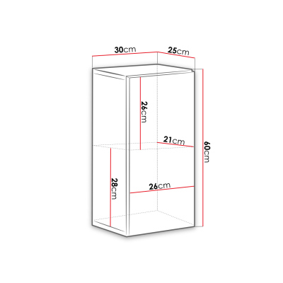 Hängeschrank RIONATA 4 – graphit