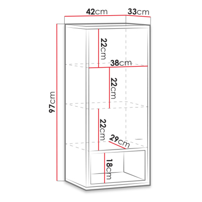 Hängeschrank ONNI – braun