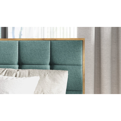 Boxspringbett ALOIS 1 – 180x200, Grün + GRATIS Topper