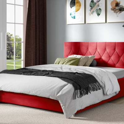 Einzelbett TIBOR – 120x200, rot