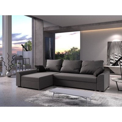 Elegantes Ecksofa DAGMAR – grau