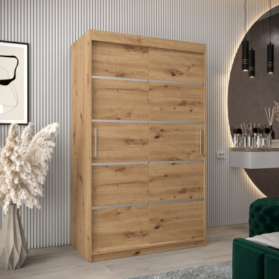 Kleiderschrank ENNI – Breite 120 cm, Eiche artisan