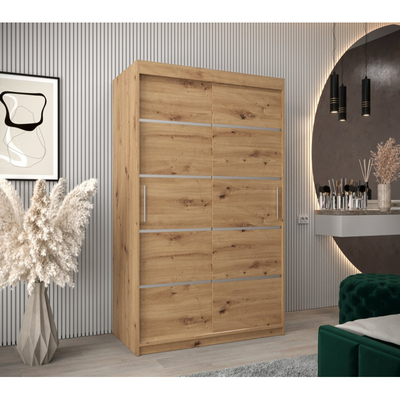 Kleiderschrank ENNI – Breite 120 cm, Eiche artisan