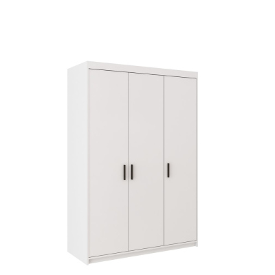 Dreitüriger Kleiderschrank ADELINA – Breite 133 cm, weiß