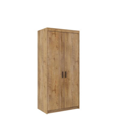 Zweitüriger Kleiderschrank ADELINA – Breite 90 cm, Lefkas-Eiche