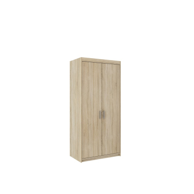 Zweitüriger Kleiderschrank ADELINA – Breite 90 cm, Sonoma-Eiche