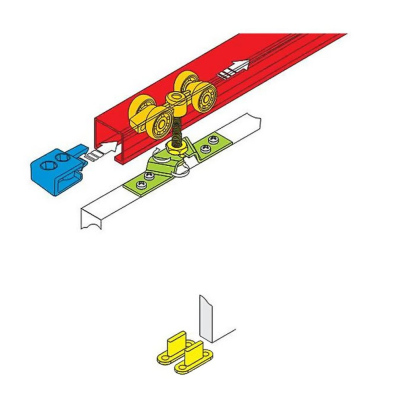 Schiebetür BORISA 6 – 90 cm, Eiche Craft