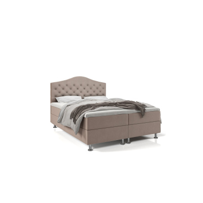 Elegantes Bett LADY – 200x200, beige