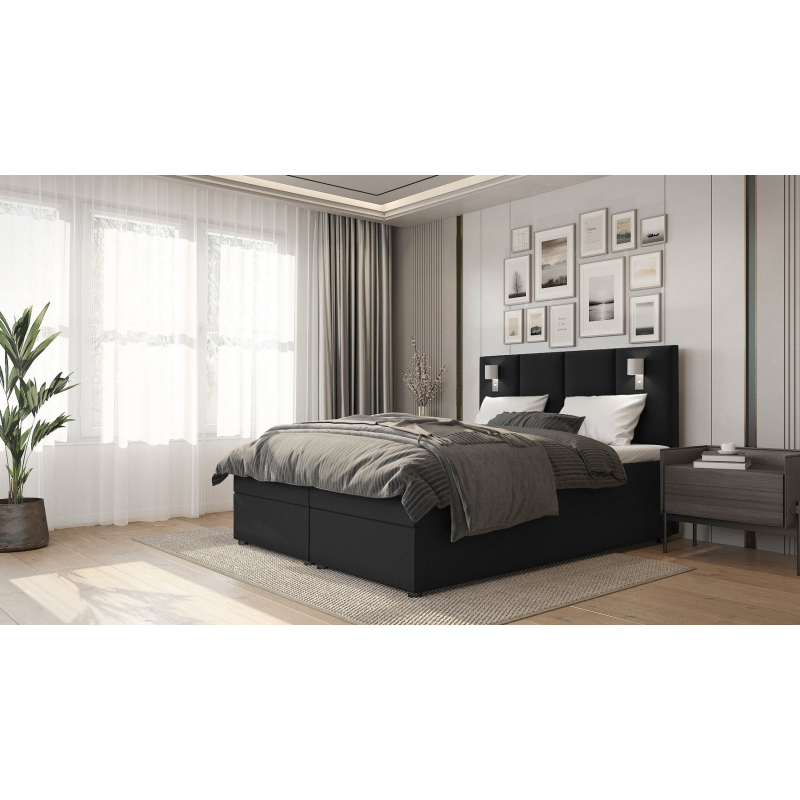 Amerikanisches Bett ANDY – 120x200, Schwarz