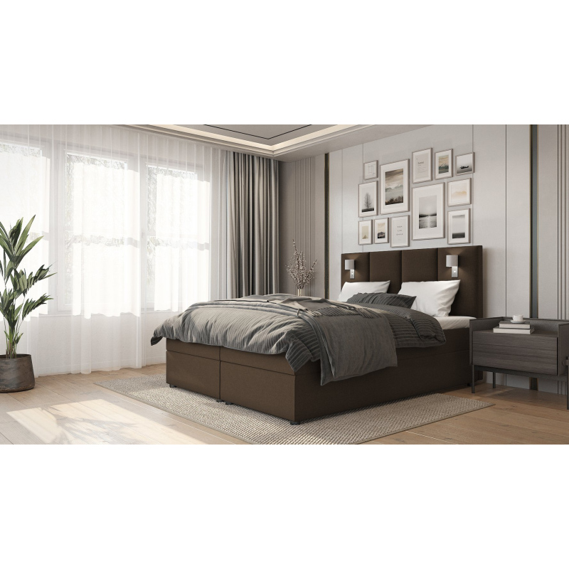 Amerikanisches Bett ANDY – 160x200, Braun