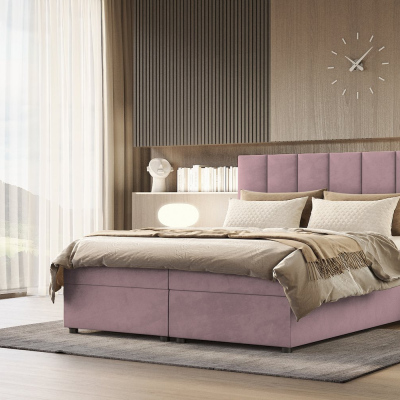 Hotelbett DELTA – 200x200, rosa