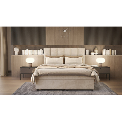 Hotelbett DELTA – 200x200, beige