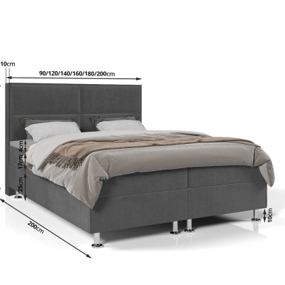 Boxspringbett FIXIE – 120x200, Braun