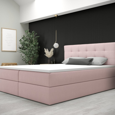 Modernes Bett mit Stauraum 180x200 STIG 5 – rosa