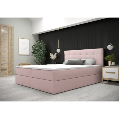 Modernes Bett mit Stauraum 180x200 STIG 5 – rosa