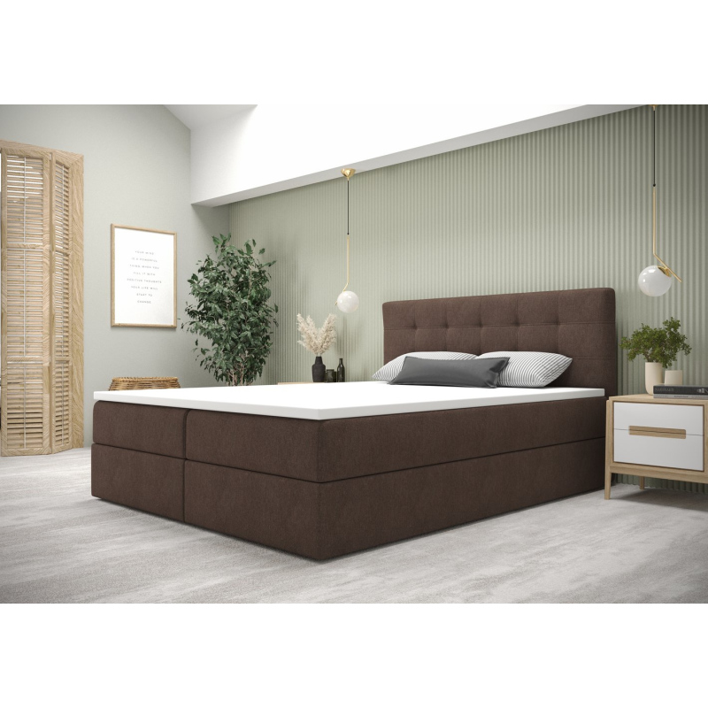 Modernes Bett mit Stauraum 180x200 STIG 5 – braun